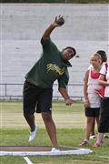 4th February 2012, Hoerskool Bergvlam Friendly Athletics meeting, Hoerskool Bergvlam vriendelike Atletiekbyeenkoms, Seuns u19 Gewigstoot, andrew schoeman, boys u19 shotput