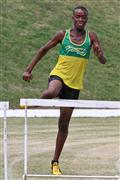 4th February 2012, Hoerskool Bergvlam Friendly Athletics meeting, Hoerskool Bergvlam vriendelike Atletiekbyeenkoms, andrew schoeman, boys u15 300m hurdles, seuns u15 300m hekkies