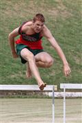 4th February 2012, Hoerskool Bergvlam Friendly Athletics meeting, Hoerskool Bergvlam vriendelike Atletiekbyeenkoms, andrew schoeman, boys u15 300m hurdles, seuns u15 300m hekkies