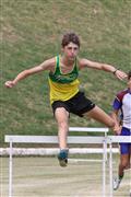 4th February 2012, Hoerskool Bergvlam Friendly Athletics meeting, Hoerskool Bergvlam vriendelike Atletiekbyeenkoms, andrew schoeman, boys u15 300m hurdles, seuns u15 300m hekkies