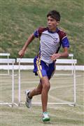 4th February 2012, Hoerskool Bergvlam Friendly Athletics meeting, Hoerskool Bergvlam vriendelike Atletiekbyeenkoms, andrew schoeman, boys u15 300m hurdles, seuns u15 300m hekkies