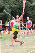 4th February 2012, Hoerskool Bergvlam Friendly Athletics meeting, Hoerskool Bergvlam vriendelike Atletiekbyeenkoms, andrew schoeman, boys u14 javelin, seuns u14 spiesgooi
