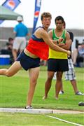 18 February 2012, Athletics, Hoerskool Rob Ferreira, Hoerskool Rob Ferreira Interhoer atletiekbyeenkoms, Interhigh, Interhoer, atletiekbyeenkoms, boys, shot put, under 19
