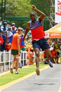 18 February 2012, Athletics, Hoerskool Rob Ferreira, Hoerskool Rob Ferreira Interhoer atletiekbyeenkoms, Interhigh, Interhoer, atletiekbyeenkoms, boys, triple jump, under 19