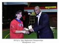 Awards, Jenny vd Berg, SA U19 Badminton Championships